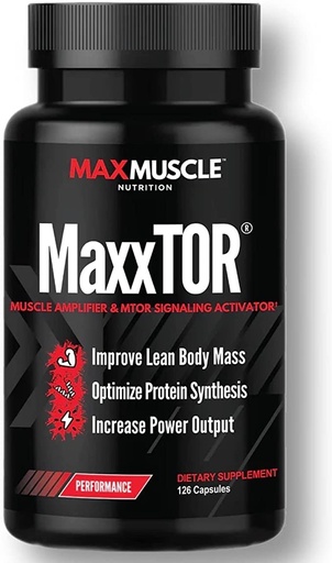 [BRSRMZAYAQPRGHTL] MaxxTOR® Muscle Amplifier | Phosphatidic Acid | Vitamin E | L-Leucine | Gain Lean Body Mass | Optimize Protein Synthesis | Increase Power Output | 126 Capsules
