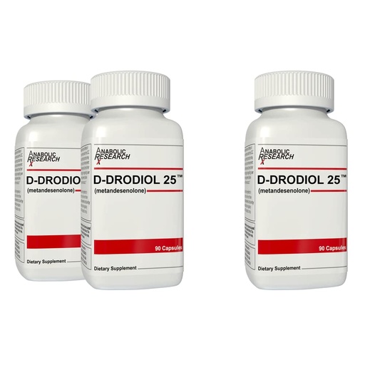 [BRSWGZQYO4NA4DQU] D-Drodiol 25 - Mass, Strength, & Power - 3 Month Supply