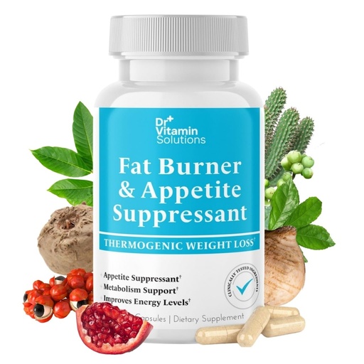 [BRSRABQLDMNQIYDZ] Fat Burner for Women & Men - Appetite Suppressant for Weight Loss - Pills w/Metabolism Booster Thermogenic Weight Loss Supplement - Chromium, Caffeine & Green Tea - 30 Capsules