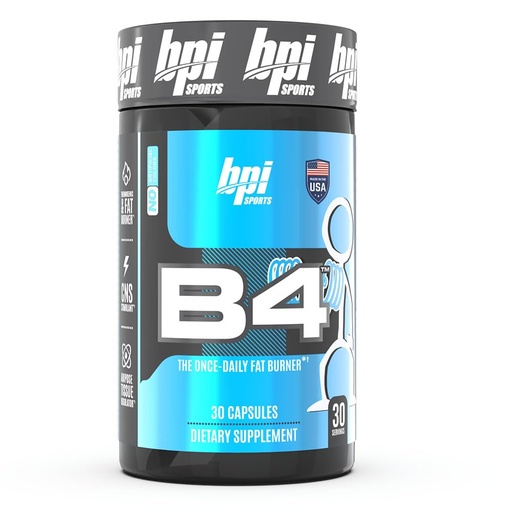 [BRSRAYYYAV5BUFLV] BPI Sports Nite Burn Nighttime Fat Burner & B4 Extra-Strength Fat Burner Capsules Bundle - 60 Servings