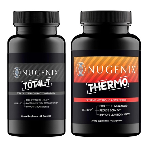 [BRSRE2YBCFYGYG3L] Nugenix Thermo Fat Burner and Total-T Testosterone Supplement for Men
