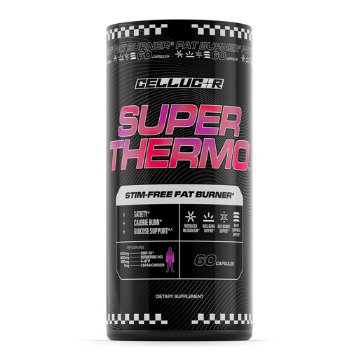 [BRSRE237OAGQGH3O] Cellucor Super Thermo™ Stim-Free Fat Burner | Thermogenic, Appetite, and Glucose Support | 60 Capsules