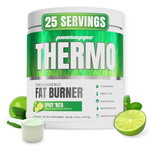 [BRSRAYAQAV7RO3I6] ProSupps Thermogenic Fat Burner Powder, Spicy Rita - Weight Loss & Metabolism Booster Pre Workout Supplement for Women & Men - Supports Appetite Control & Boosts Energy - Gluten-Free - 25 Servings