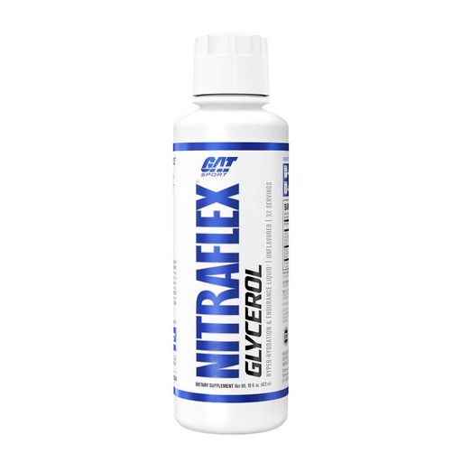[BRSREGL4CUCBEFYY] GAT SPORT Nitraflex Glycerol Liquid Pre-Workout Stim Free, Beta-Alanine, Betaine, Electrolytes, Extrem Hydration, Pumps & Endruance (Unflavored) (16 oz, Unflavored)