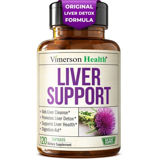 [BRSREZL5AQBQOEQ6] Vimerson Health Liver Cleanse Detox & Repair - Milk Thistle Supplement with Dandelion Root, Artichoke & Zinc for Liver Support, Healthy Digestion, Energy with Milk Thistle Extract, 120 Capsules