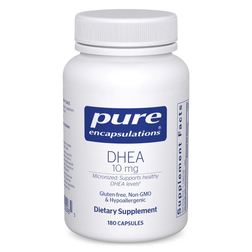 [BRSWIY34CUIGAE34] Pure Encapsulations DHEA 10 mg - Adrenal Supplement for Immune Support, Metabolism & Hormone Balance - with Micronized DHEA - 180 Capsules