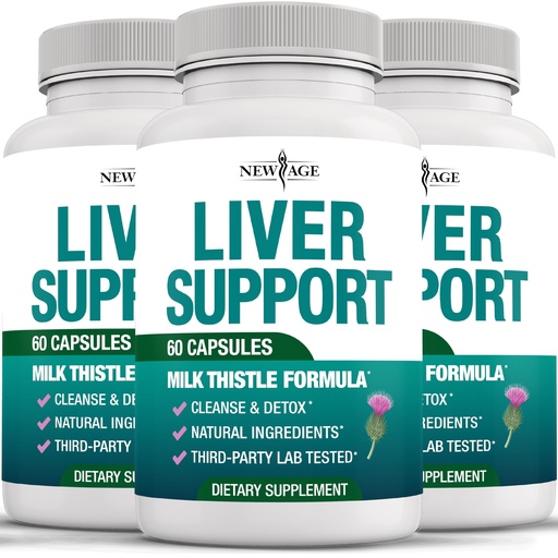[BRSREZYTBN5R6EI6] Liver Cleanse Detox & Repair - Milk Thistle Supplement - Liver Support with Choline, Artichoke Extract, Chicory & Dandelion Root Supplement - Milk Thistle Liver Detox & Liver Cleanse - 180 Count
