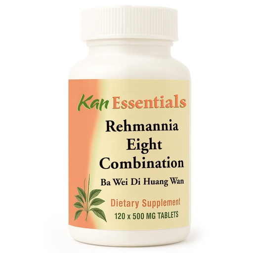[BRSWIZ3RAIFBUCA3] Kan Herb Company Rehmannia Eight Combination – Traditional Chinese Herbal Blend for Dogs & Cats to Support Kidney Health, Vitality, & Hormonal Balance, Herbal Supplement Tablets for Pets, 120 Tablets