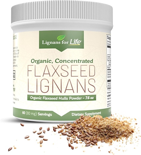 [BRSWIZINOQNWMHI3] Lignans for Life - Natural Bulk Ground Flaxseed Powder - Omega 3 & 6 Fatty Acids Filled High Fiber Antioxidants - Support Healthy Heart & Hair, Healthy Immune System - 60 Servings 80mg per tab, 1 Pack