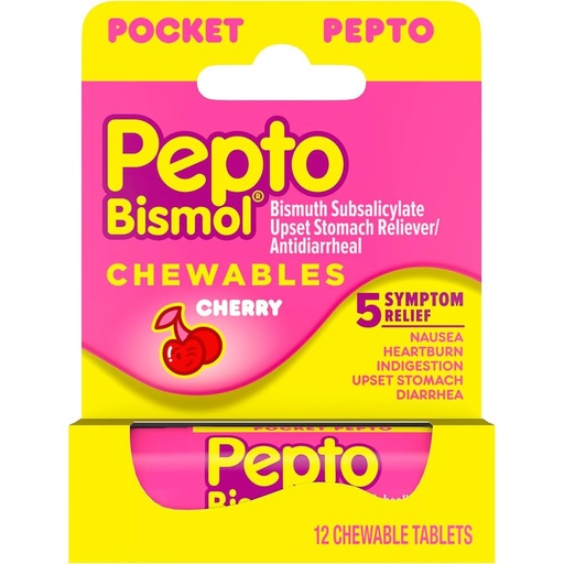 [BRSWIGQIOR6BUEYZ] Pepto To Go Chrry Chew 12 Size 12ct Pepto To Go Cherry Chewable 12ct