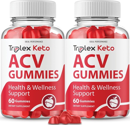 [BRSRMFIEB4DQI2T7] IDEAL PERFORMANCE (2 Pack) Triplex Keto Gummies Triplex Keto ACV Gummies Suplemento Triplex ACV Keto Gummies Triplex Keto Gummy s (120 Gummies)