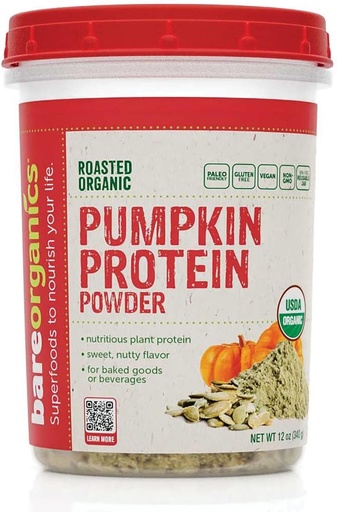 [BRSW2CA7PIOQKAD2] BareOrganics Pumpkin Protein Pulver, 12 oz