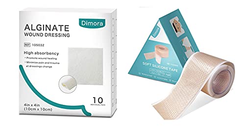 [BRSW2ZQRDMBAA3D3] Dimora Calcium Alginate Wound Dressing & Soft Waterproof Silicone Tape with Easy Tear Design