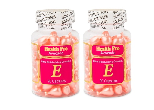 [BRSRGZY3DENWMHTP] Vitamin E Oil Capsules for Skin – Topical Moisturizing Capsules | Twist & Apply | with Avocado | 90 Capsules Each (Pack of 2)