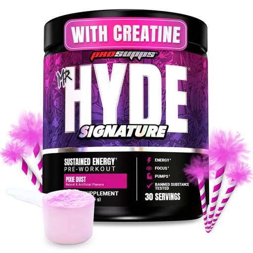 [BRSRMAAQBMBBODY3] ProSupps Mr. Hyde Signature Pre Workout Powder with Creatine, Beta Alanine & Caffeine - Performance, Energy & Endurance - Clean Fitness & Gym Supplements for Men & Women (Pixie Dust, 30 Servings)
