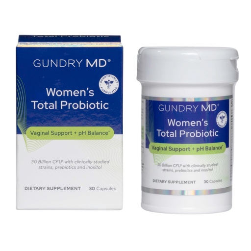 [BRSRECDRB4AWMGY2] Gundry MD Women's Total Probiotic - Women's Probiotic for Vaginal Support & Digestive Health - 30 Capsules