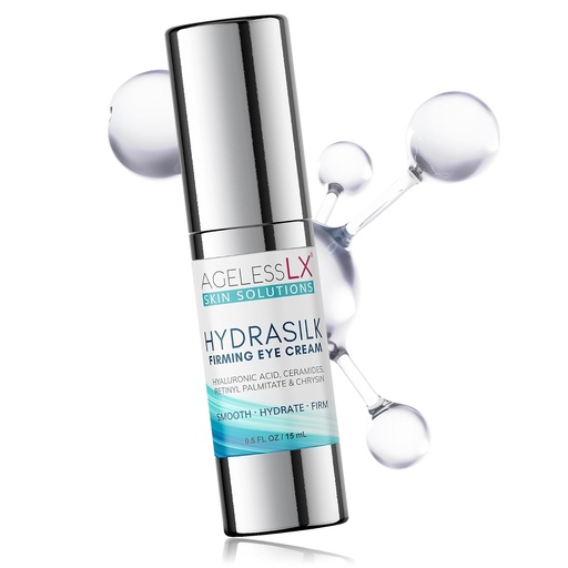 [BRSRMY3YCBYAM3YU] AgelessLX - Hydrasilk Eye Cream - Firming Under Eye Cream for Dark Circles and Puffiness - Hyaluronic Acid Moisturizer for Wrinkles, Fine Lines and Puffy Eye Bags - 0.5 OZ