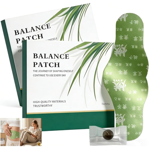 [BRSRGBI7OEPWEFLL] 2 Boxes Balance Patch, Japanese Herbal Stomach Patch with Plant-Based Ingredients, Promotes Abdominal Comfort, Non-Irritating & Comfortable Adhesive, Easy Topical Use (10 Patches)