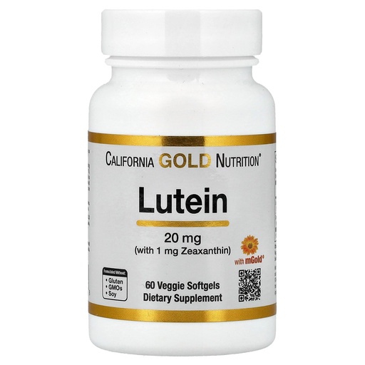 [BRSWYYY5CIGWEAY4] California Gold Nutrition Lutein with Zeaxanthin from Marigold Extract, 60 Veggie Softgels