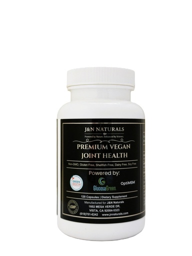 [BRSRGY3RDEBWGHQ3] Vegan Glucosamine Chondroitin MSM Joint Support Supplement for Women and Men. Snow Mushroom Chondrotin Sulfate OptiMSM® Mobility, Cartilage & Flexibility Support Shellfish-Free, Non-GMO 120 Capsules