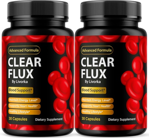 [BRSRAAANBUIAAYL5] (2 Pack) Clear Flux - Clear Flux Supplement, ClearFlux, Clear Flux Pills, ClearFlux Supplement, Clear Flux Capsules, ClearFlux Support Pills, Clear Flux Advanced Supplement, 60 Capsules for 2 Months