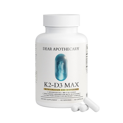 [BRSREFIPAECRMET4] Vitamin D3 K2 Supplement 5000 IU - D3 5000 with K2 MK7 100mcg Calcium BioPerine - Bone Health Immune Support Cardiovascular Wellness - High Absorption Vegan Non-GMO Gluten Free - 60 Capsules