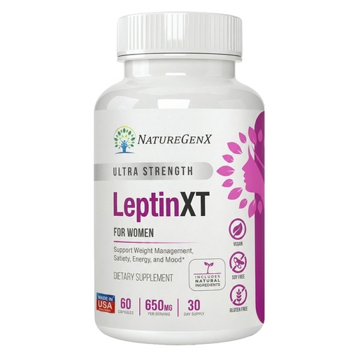 [BRSWYZY5CMBRQDLF] NatureGenX LeptinXT for Women – Weight Management with Green Coffee Bean, Garcinia & Green Tea Extract – Gluten-Free, Non-GMO, Vegan – 60 Capsules (1-Month Supply)