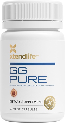 [BRSW22TRC4PR4GTF] Xtendlife GG Pure for Statin Users, CoQ10 Support, Bone, Muscle, and Heart Health - 150mg Geranylgeraniol from Annatto Seeds - 30 Day Supply
