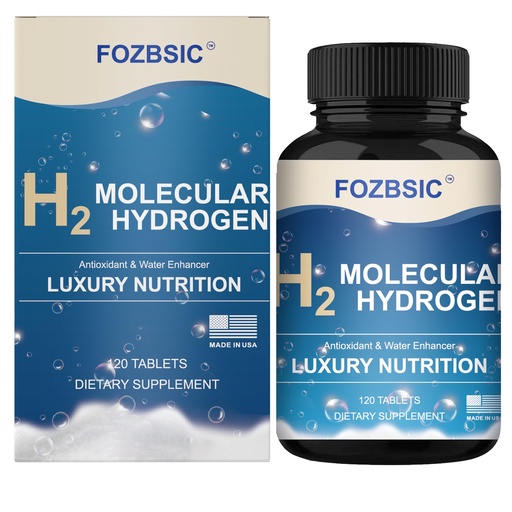 [BRSRE2Y6BYDQMH3L] Hydrogen Water Tablets with Magnesium - H2 Molecular Tabs for Drinking Water, Non-GMO, Gluten-Free and Vegan - Supports Energy - 120 Count (60 Servings)