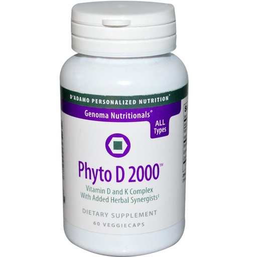 [BRSWIZQFO4PBC2DU] D'Adamo Personalized Nutrition - Phyto D 2000 60 vcaps
