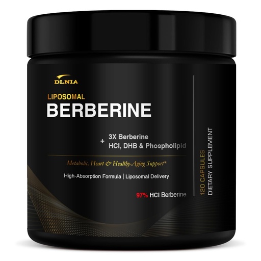 [BRSREZQNCIFAYFLJ] DLNIA Liposomal Berberine Supplement – 3X Strength Berberine Matrix with DHB
