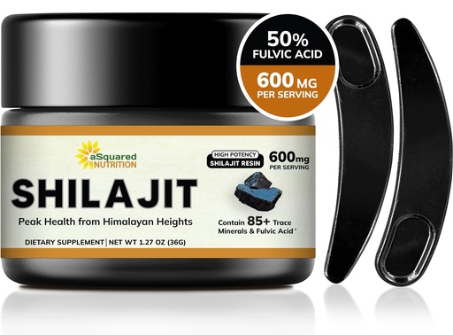 [BRSROAT5BMCRUCYY] Pure Himalayan Shilajit Resin for Men & Women - 600mg - Natural Extract Supplement with 85+ Trace Minerals & Fulvic Acid - Alternative to Capsules, Gummies, Tablets & Drops