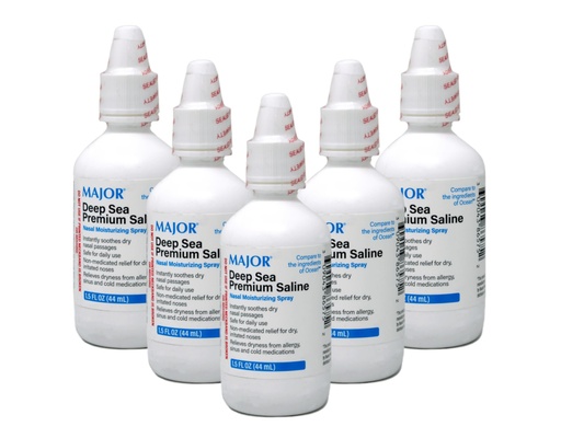 [BRSWIZQPBAAWCYDM] Major Deep Sea Premium Saline Nasal Moisturizing Spray 1.5 fl oz (Pack of 5)