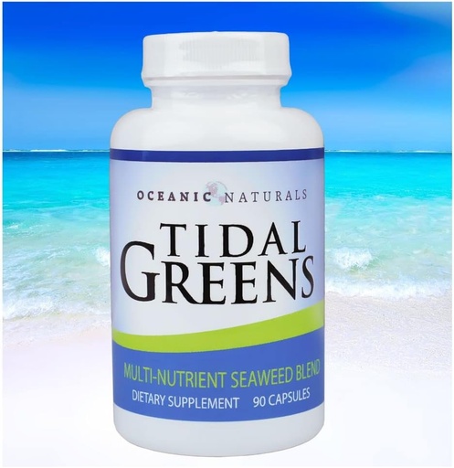 [BRSRMFQLAQBQG3D2] Tidal Greens Seaweed Supplement Natürliche Quelle von Iodin - Immununterstützung Energie Wohlbefinden - 90 Vegetarische Kapseln