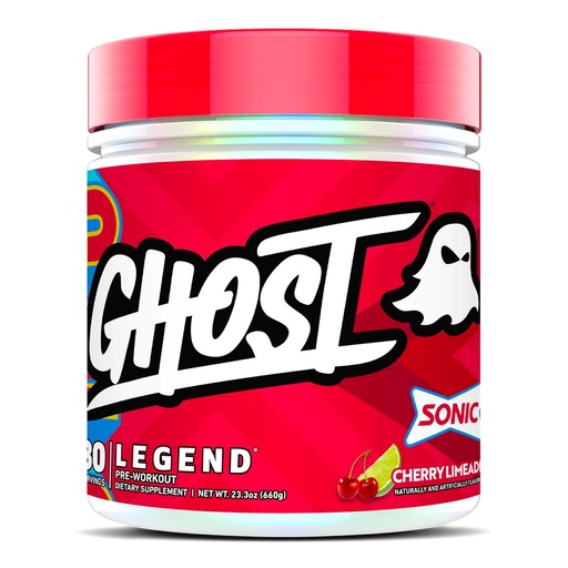 [BRSRA2YHBAMRY334] GHOST Legend Pre Workout Powder, Sonic Cherry Limeade - 30 Servings – Pre-Workout for Men & Women with Choline, L-Citrulline, & Beta Alanine for Energy & Focus
