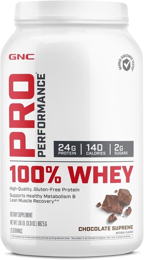 [BRSWKZATCMGGOGQZ] GNC Pro Performance 100% Whey - Chocolate Supreme (25 Servings)
