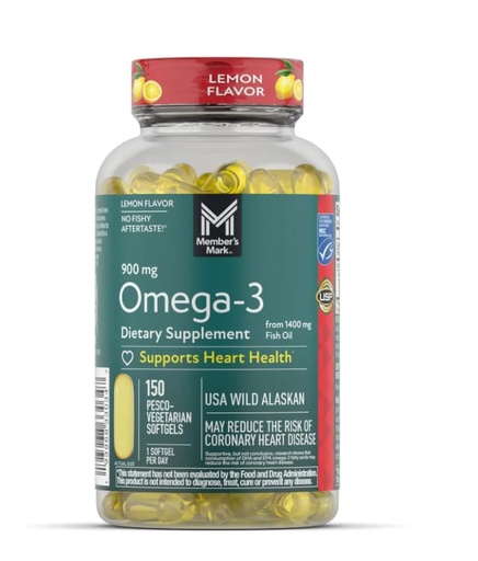 [BRSREBALBB7RAHQ3] 900 mg Omega-3 from Fish Oil Softgels, 150 ct.