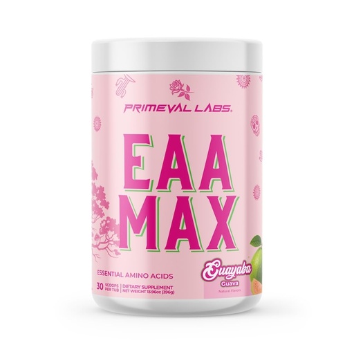 [BRSREBAHC4FGMD3O] Primeval Labs EAA Max Energy | Pre or Post Workout Muscle Recovery | BCAAs, EAAs, Electrolytes | Supports Hydration & Performance | Keto Friendly | 30 Servings (Guayaba)