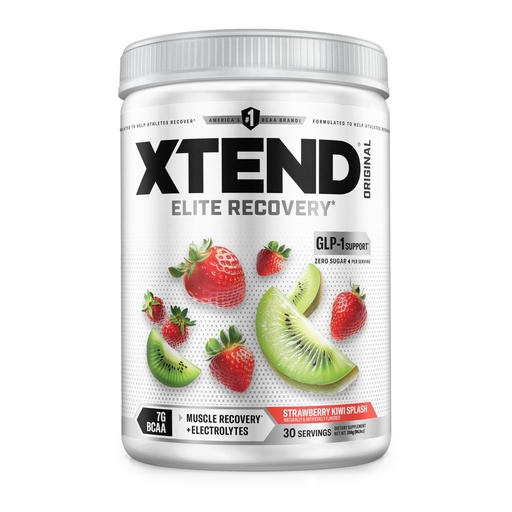 [BRSWIF3QOYFBAEDU] Xtend Original BCAA Powder, 7g BCAAs and 2.5g L-Glutamine for Muscle Recovery Hydration and Lean Muscle, Sugar Free Intra and Post Workout Drink with Electrolytes, Strawberry Kiwi Splash, 30 Servings