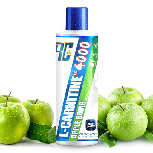 [BRSRAHAZPMIQOC37] Ronnie Coleman Signature Series L Carnitine XS 4000 Liquid, Stimulant Free, Sugar Free, Zero Carbs, Lean Muscle Strength Support for Men & Women, 16 Oz, Apple Bomb