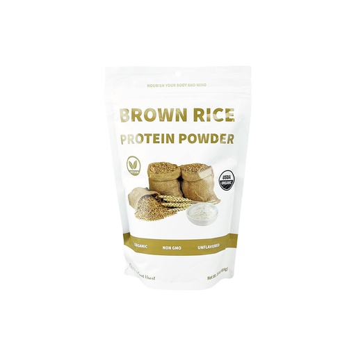[BRSRMYAYDFYGKAIU] Cherie Sweet Heart Organic Brown Rice Protein Powder 1 lb, 100% Non-GMO, Dairy-Free, Keto-Friendly, Gluten-Free, Soy-Free, Plant-Based Protein