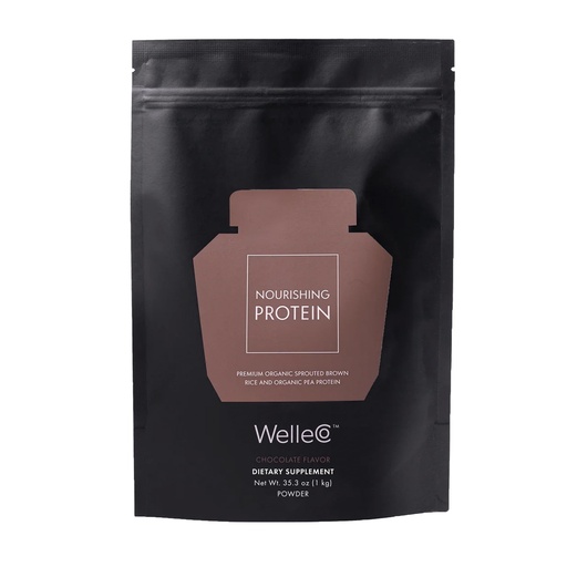 [BRSWYZIQOAPQM2D3] WelleCo Plant-Based Chocolate Protein Powder, Organic Brown Rice & Pea Blend, 16g Protein per Serving, Dairy-Free Supplement for Energy, Recovery & Daily Nutrition, 35.2 oz