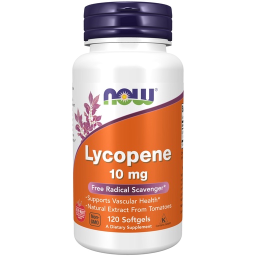 [BRSWIYQDBV7ACC3I] NOW Supplements, Lycopene 10 mg with Natural Extract from Tomatoes, Free Radical Scavenger*, 120 Softgels