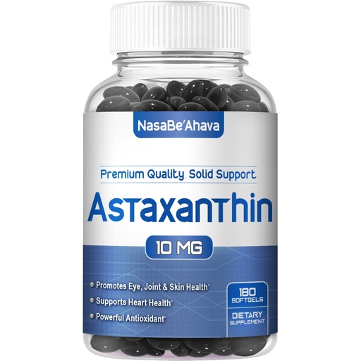 [BRSWGGAYOAPAIALK] Astaxanthin Supplement for Men and Women | Antioxidant & Carotenoid Rich Astaxanthin 10mg From Haematococcus Pluvialis Microalgae for Eye & Skin Health Support (180 Day Supply) Packaging May Vary