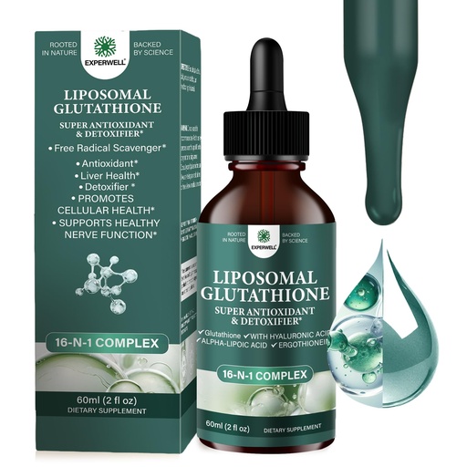 [BRSRGFDYBADWCD36] Liposomal Glutathione Liquid Drops 2000mg – Antioxidant Support Liquid Supplement with 600mgAlpha Lipoic Acid & Hyaluronic Acid | Vegan, Non-GMO, Soy & Gluten Free (2 FL OZ(Pack of 1))