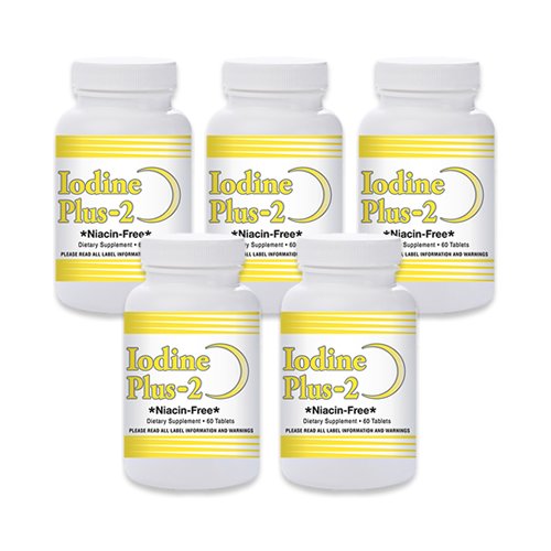 [BRSWIFQNC57BKDDE] Natural Living Iodine Plus 2 for Low Thyroid - 5 Bottles