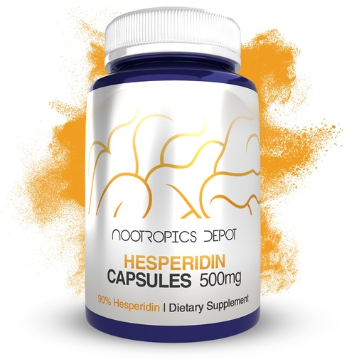 [BRSWY237CABQOEQV] Nootropics Depot Hesperidin Capsules | 500mg | 180 Count | 90% Citrus Extract | Supports Metabolic Function + Cardiovascular Health