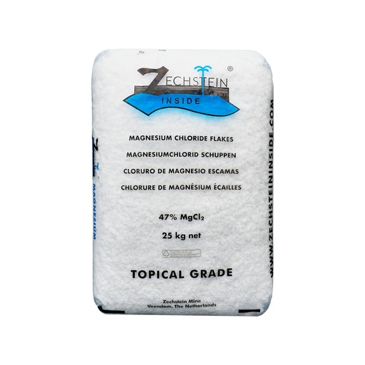 [BRSRABIHAUOR6CQ4] Authentic Zechstein Inside Bulk Magnesium Flakes: Magnesium Chloride Flakes for Baths | Pure, Organic, Transdermal Elemental Magnesium - Count of 50, 25-kg Bags (1,250kg Total)