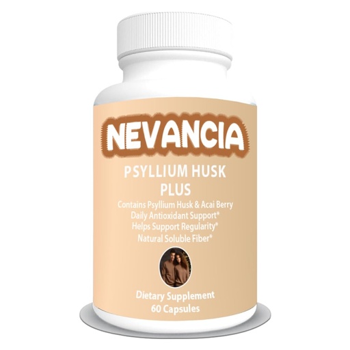 [BRSRAEIFPN5GMF3A] Psyllium Husk Plus – with Natural Soluble Fiber, Prebiotic Fiber, Bulk Laxative - Supports Regularity, Digestive & Gut Health - Helps with Constipation - 60 Capsules