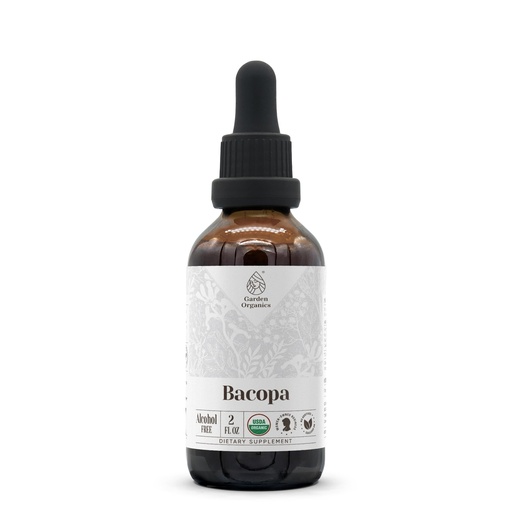 [BRSROYINBF6GECTJ] Bacopa USDA Organic | Alcohol-Free Extract, Organic Herbal Drops, Supplement, Relaxation, Positive Cognitive Effect | Tincture made from 100% Organic Bacopa (Bacopa Monnieri) Dried Herb 2 oz